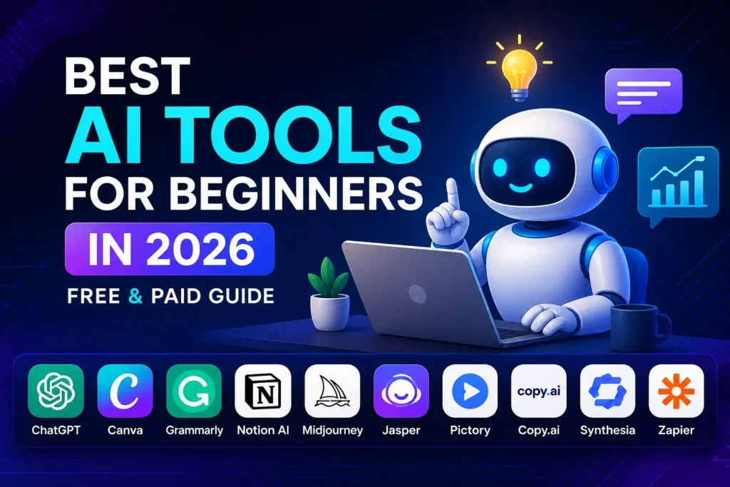 Best AI tools for beginners in 2026 cover image